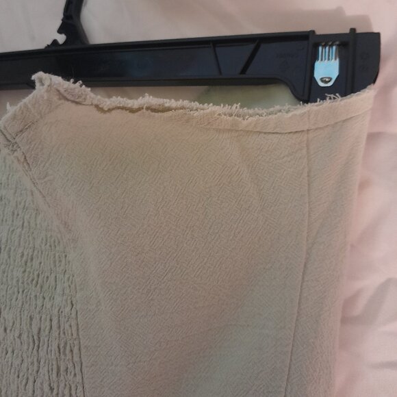 Light Green H&M mini Spring Dress *Reworked sleeveless design with raw cut edges - Picture 9 of 10